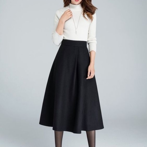 dressbarn Dresses & Skirts - DRESSBARN Dress Barn Full A-Line Lined Skirt Black